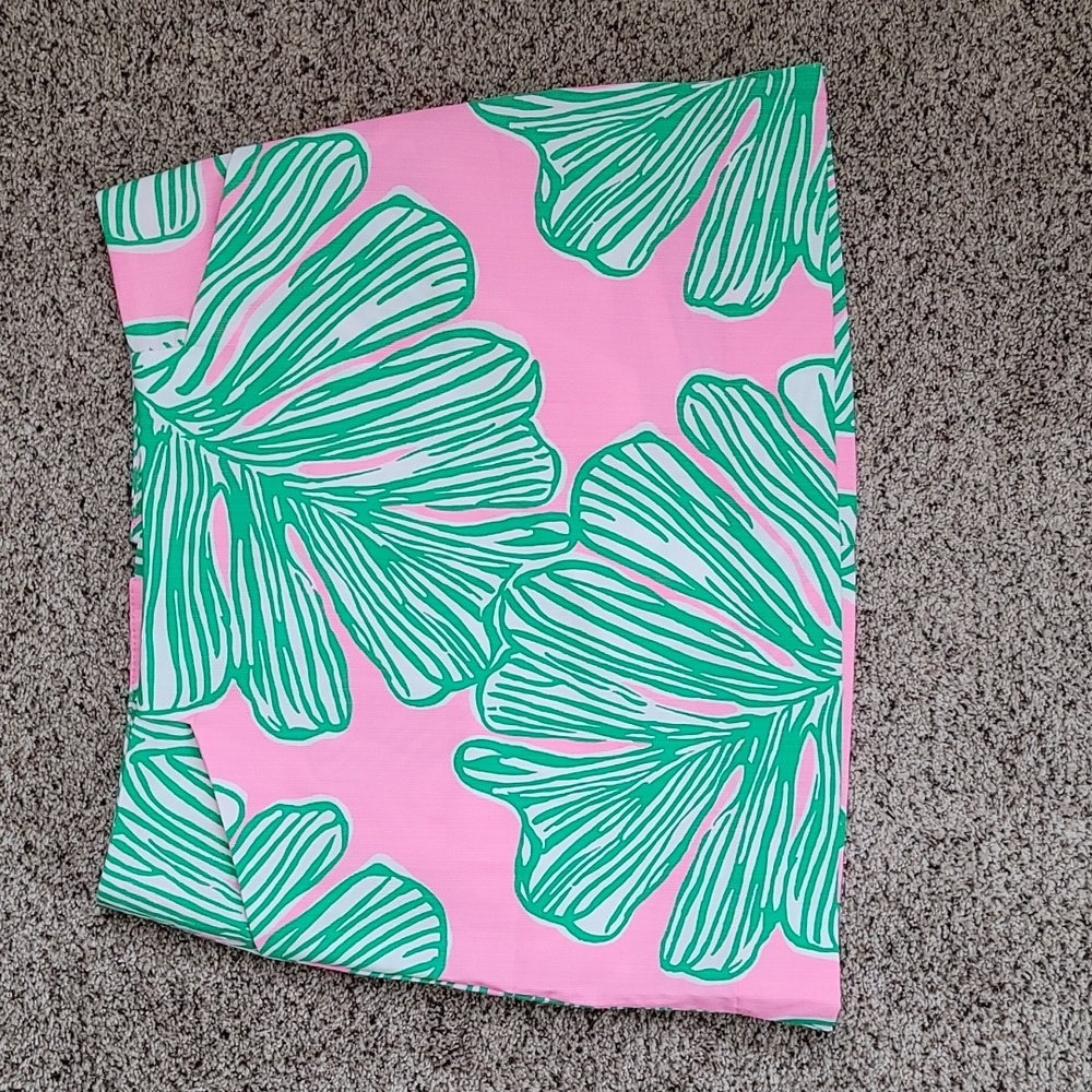 Lilly Pulitzer Pink and Green Floral Mini Skirt
